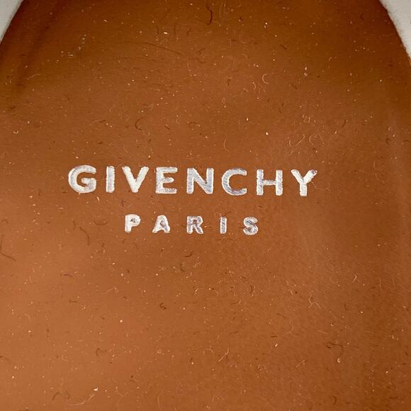 GIVENCHY Size 10 White Leather Lace Studded Derby Shoes - Picture 7 of 14